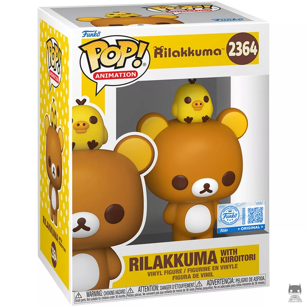 Figura Funko Pop! Rilakkuma con Kiiroitori en su caja
