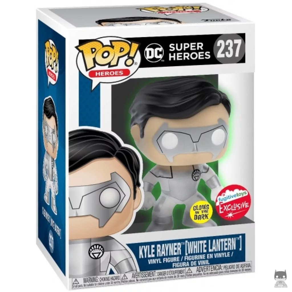 Figura Funko Pop! Kyle Rayner Linterna Blanca (Brilla en la oscuridad) en su caja