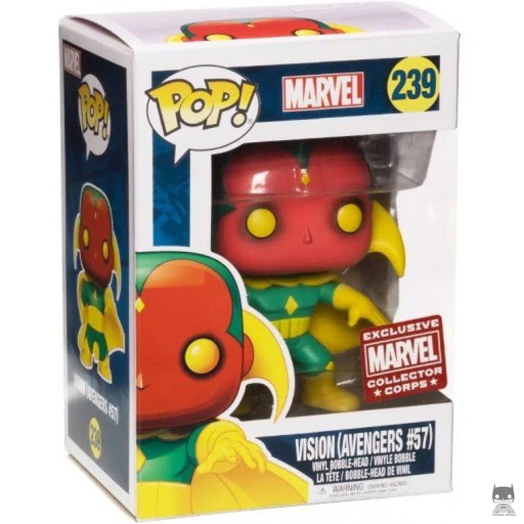 Figura Funko Pop! Visión en su caja