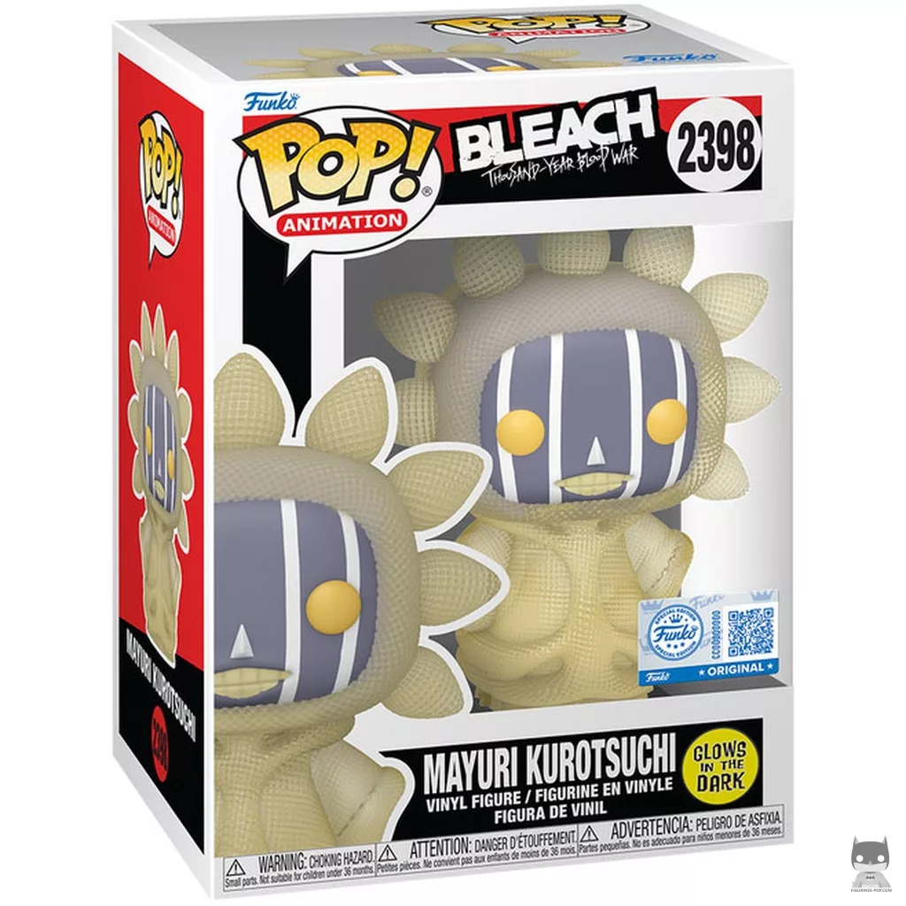 Figura Funko Pop! Mayuri Kurotsuchi (Brilla en la oscuridad) en su caja