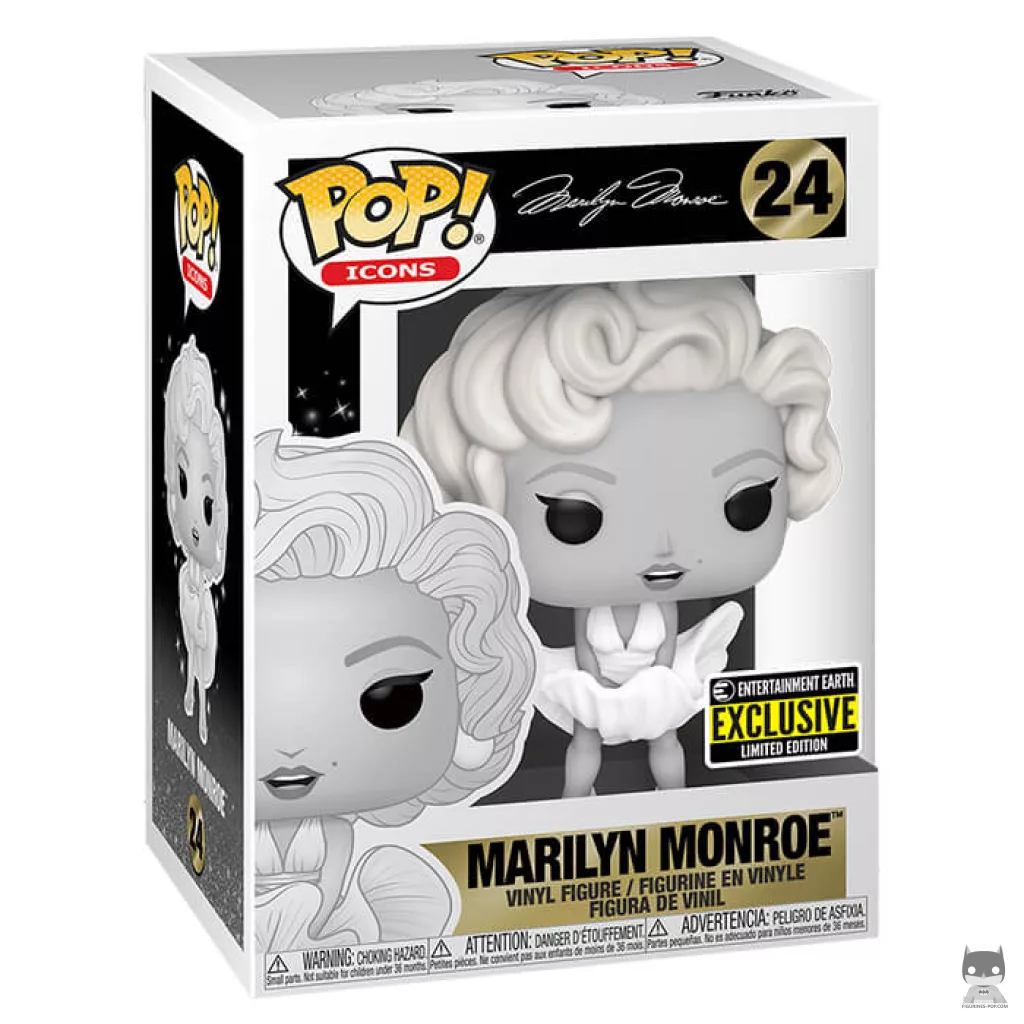 Figura Funko Pop! Marilyn Monroe (Blanco y negro) en su caja