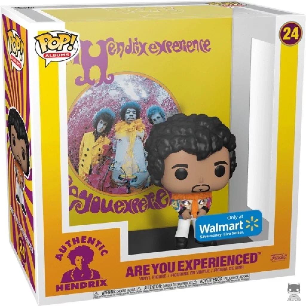 Figura Funko Pop! Jimi Hendrix: Are You Experienced en su caja