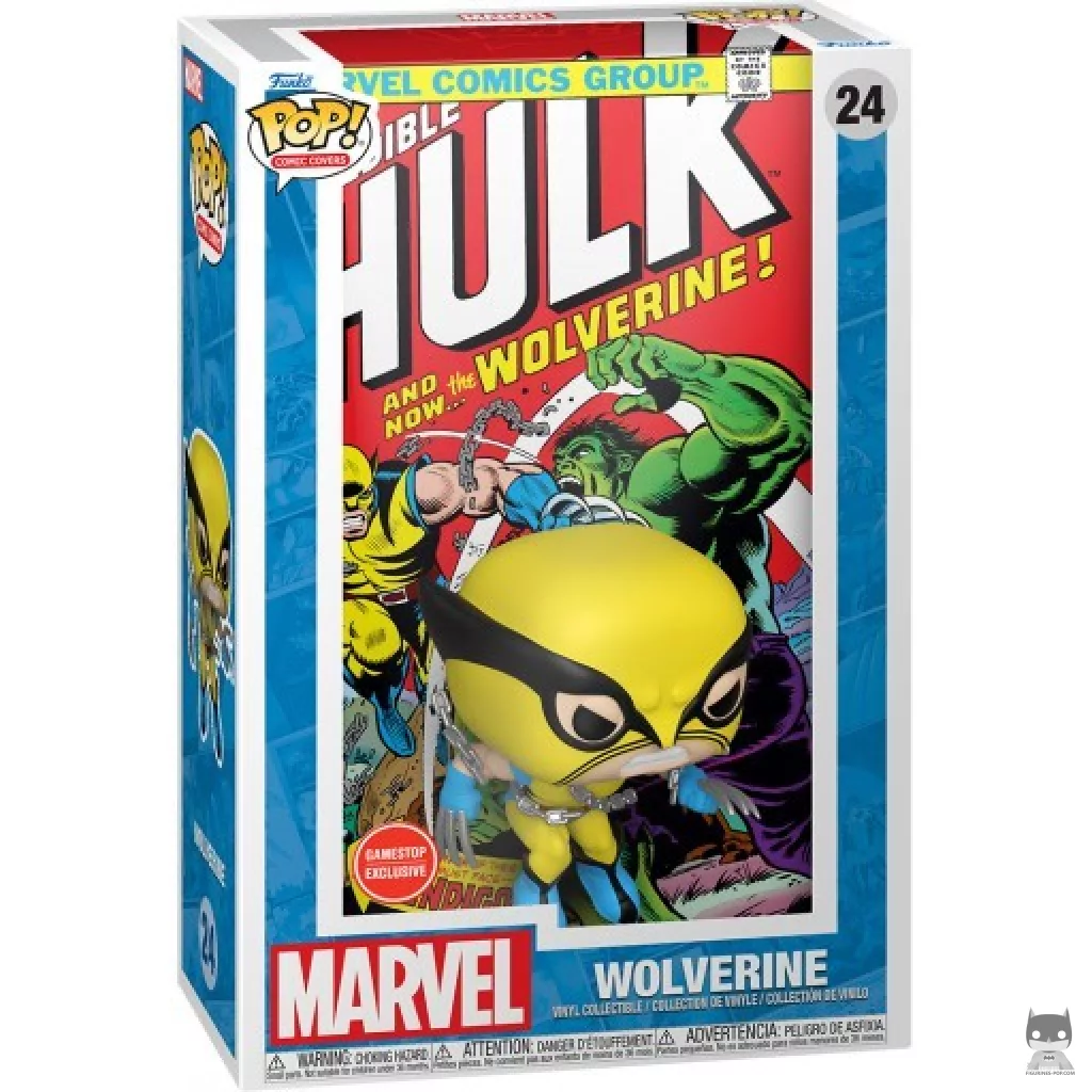 Figura Funko Pop! Lobezno (The Incredible Hulk #181) en su caja