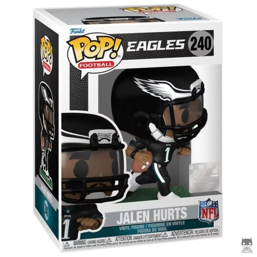Figura Funko Pop! Jalen Hurts en su caja