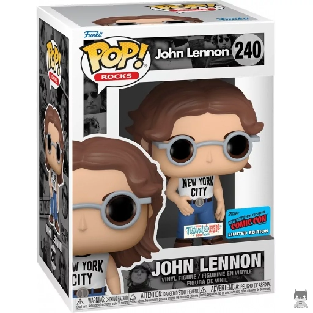 Figura Funko Pop! John Lennon en su caja