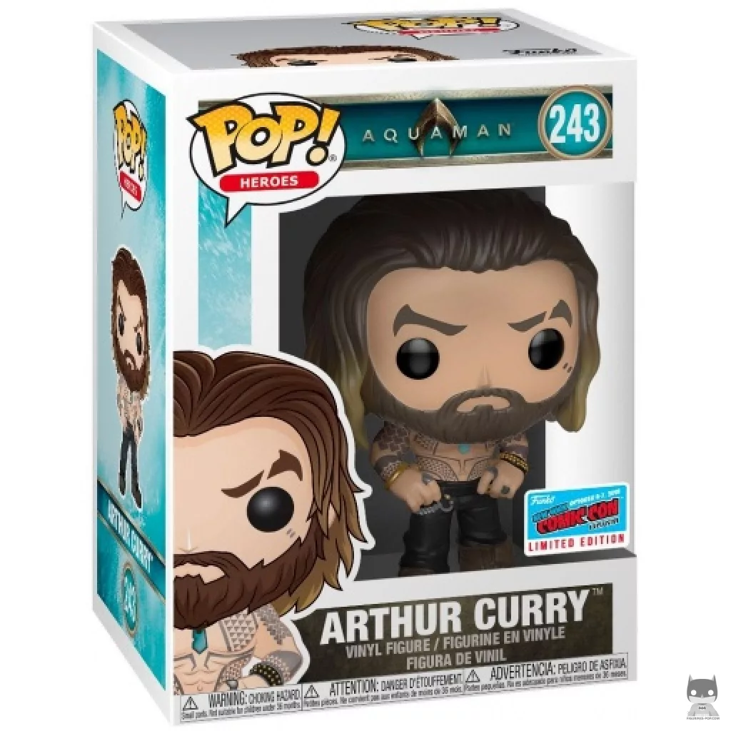 Figura Funko Pop! Arthur Curry sin camiseta en su caja