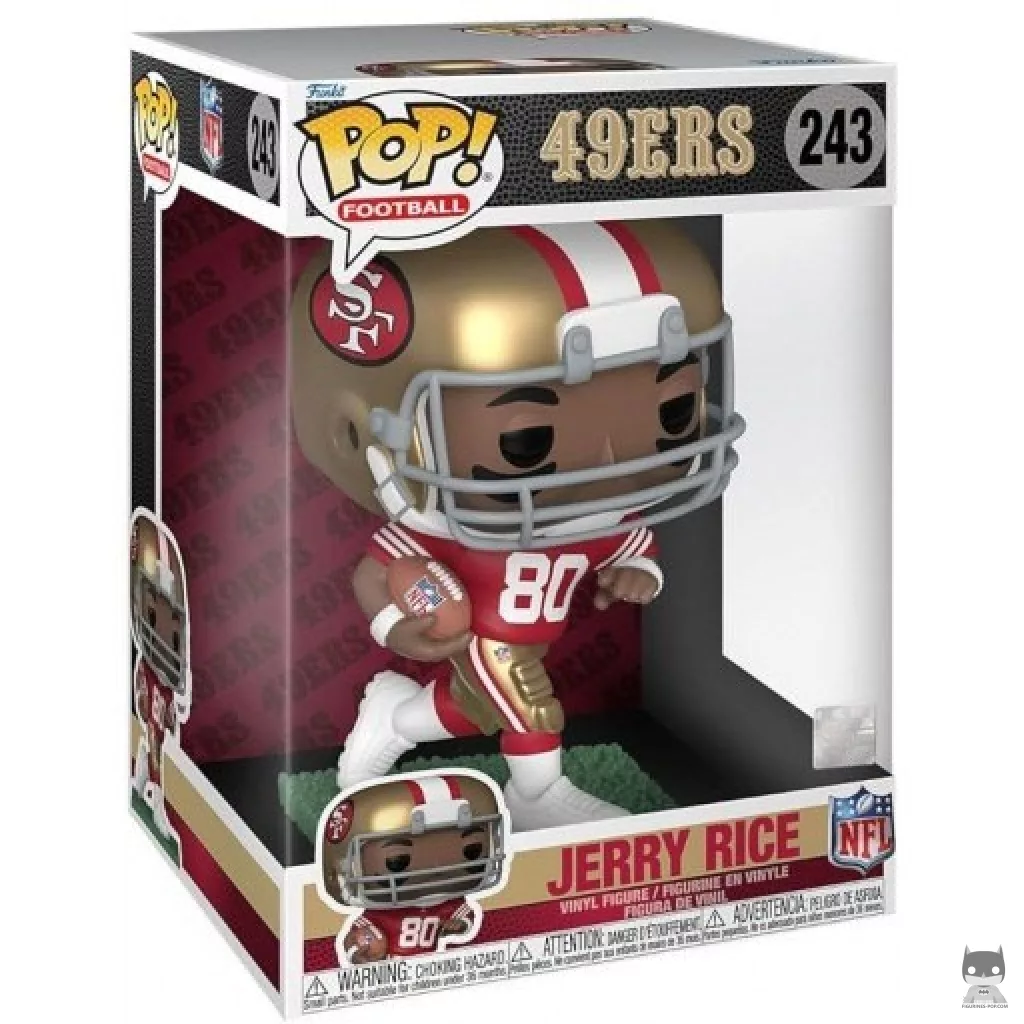 Figura Funko Pop! Jerry Rice (Supersized) en su caja