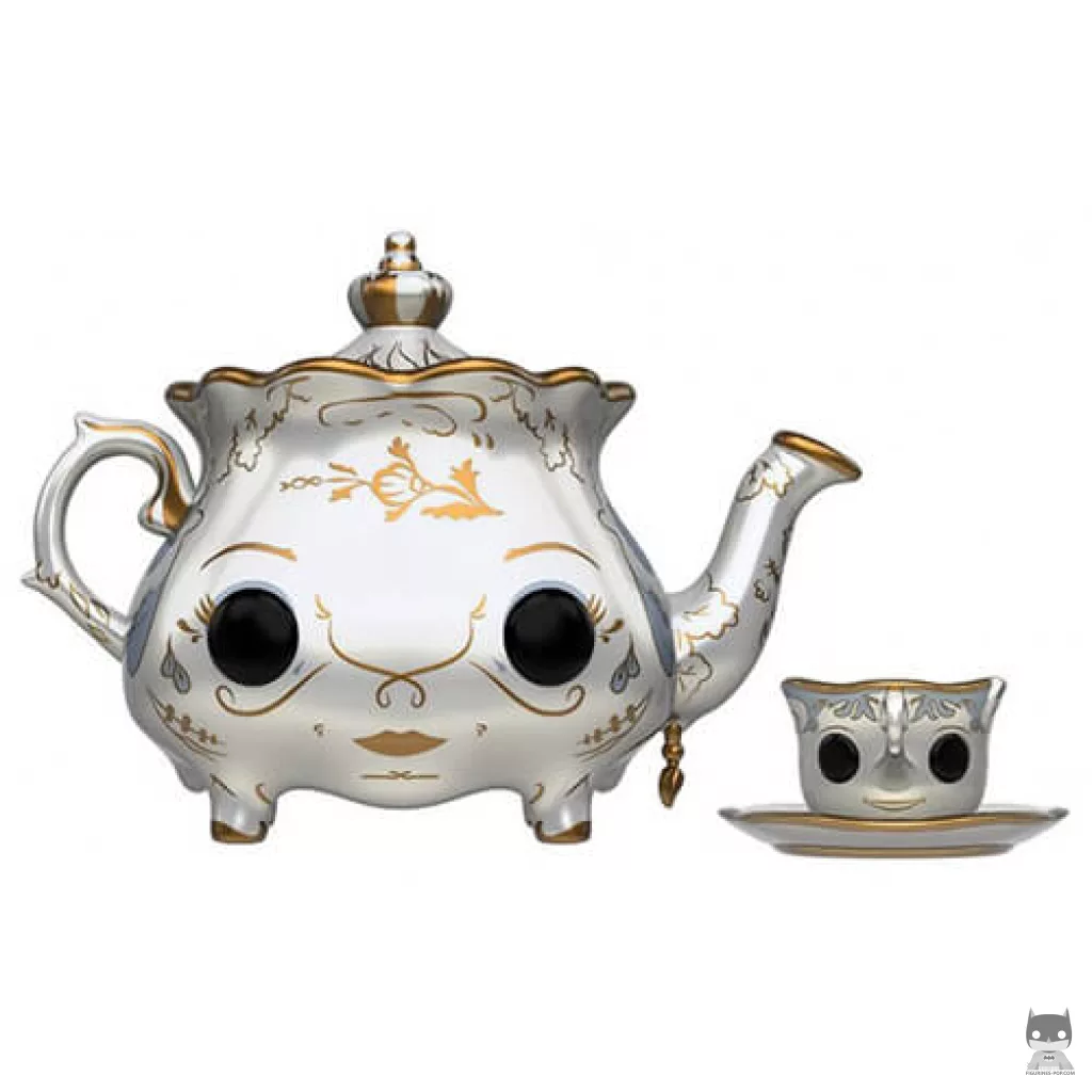Figura Funko Pop! Señora Potts & Chip (La bella y la bestia)