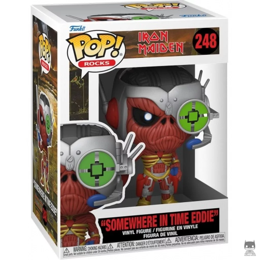 Figura Funko Pop! Eddie Somewhere in Time en su caja