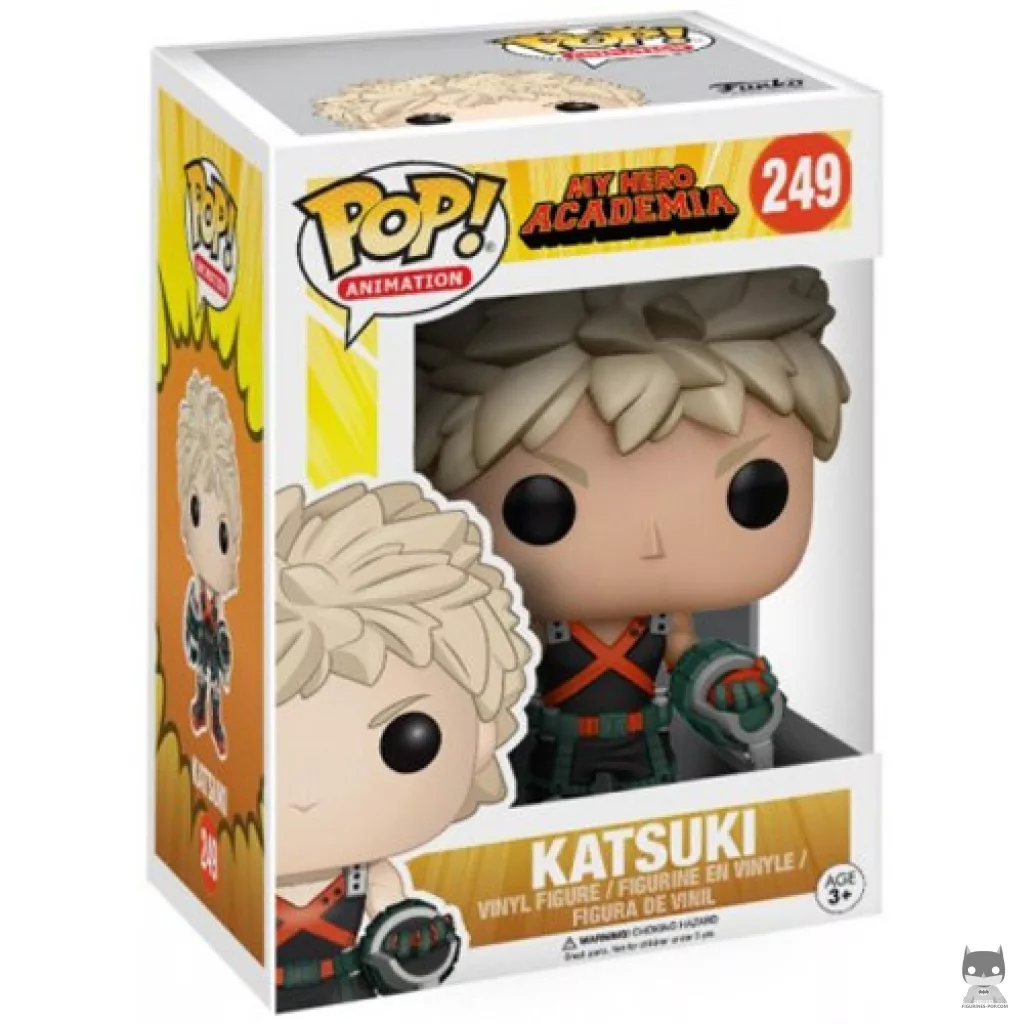 Figura Funko Pop! Katsuki Bakugo en su caja