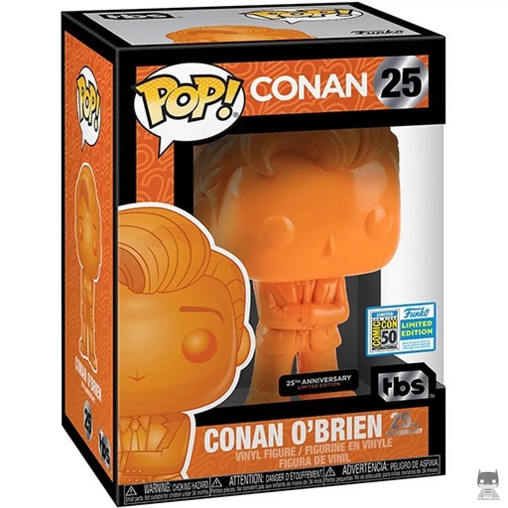 Figura Funko Pop! Conan O'Brien (Naranja) en su caja