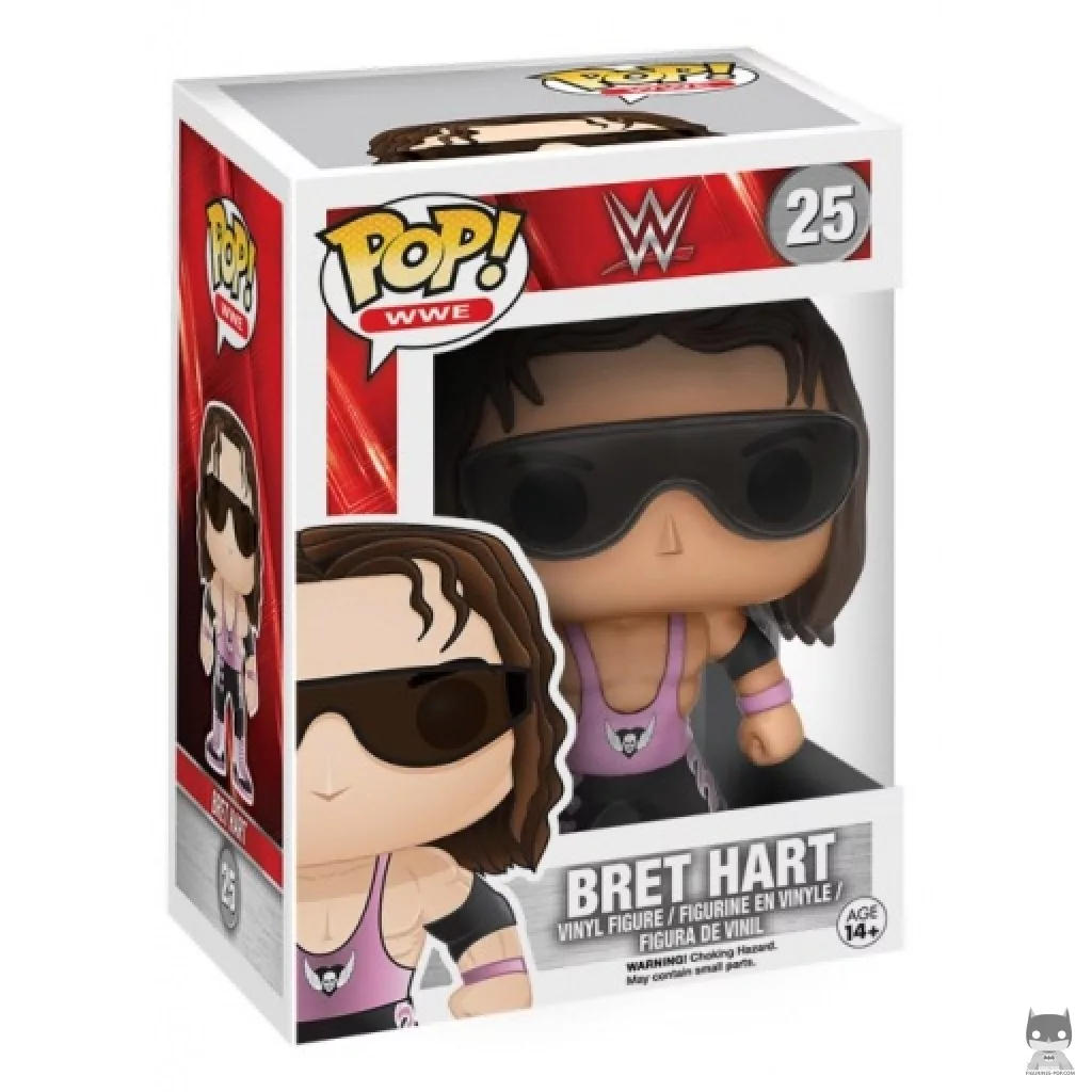 Figura Funko Pop! Bret Hart en su caja