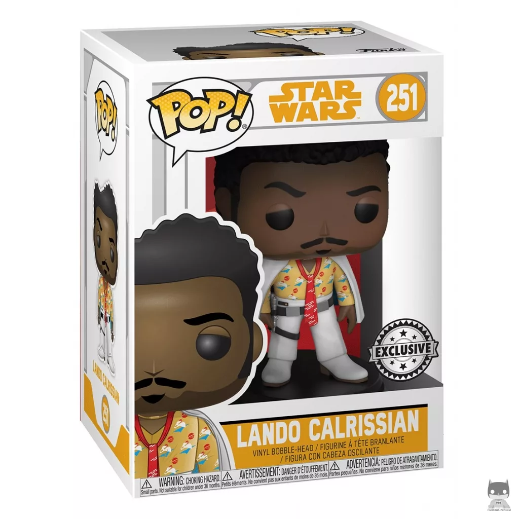 Figura Funko Pop! Lando Calrissian en su caja