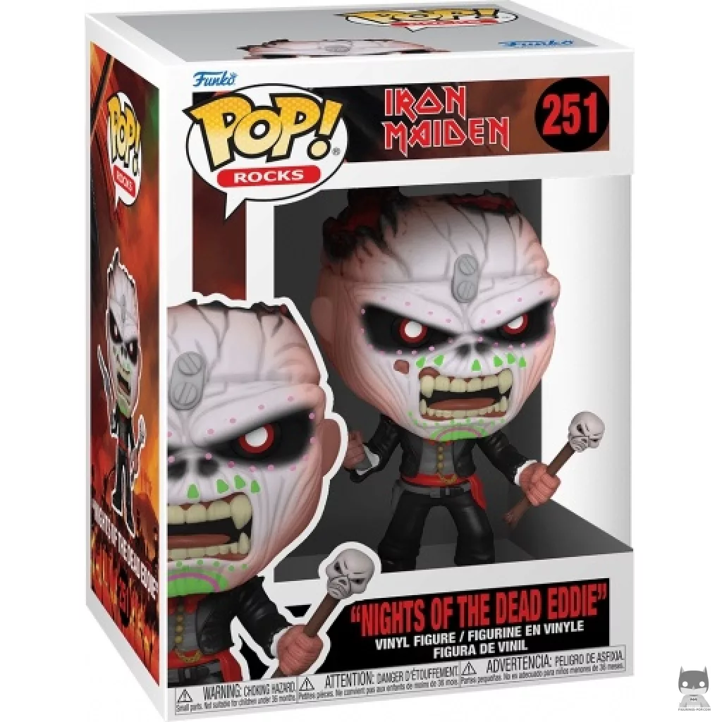 Figura Funko Pop! Eddie Nights of the Dead en su caja