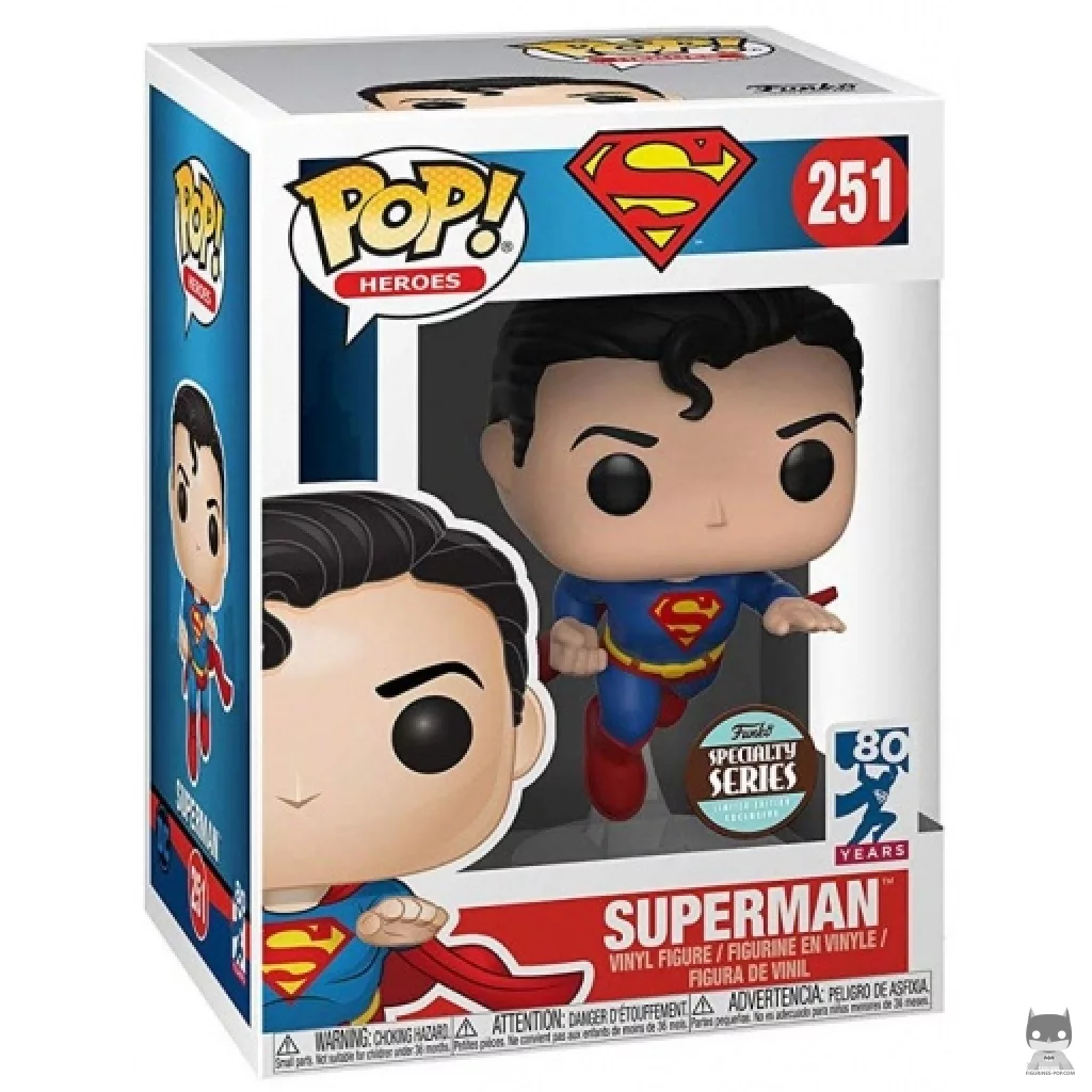 Figura Funko Pop! Superman volando en su caja