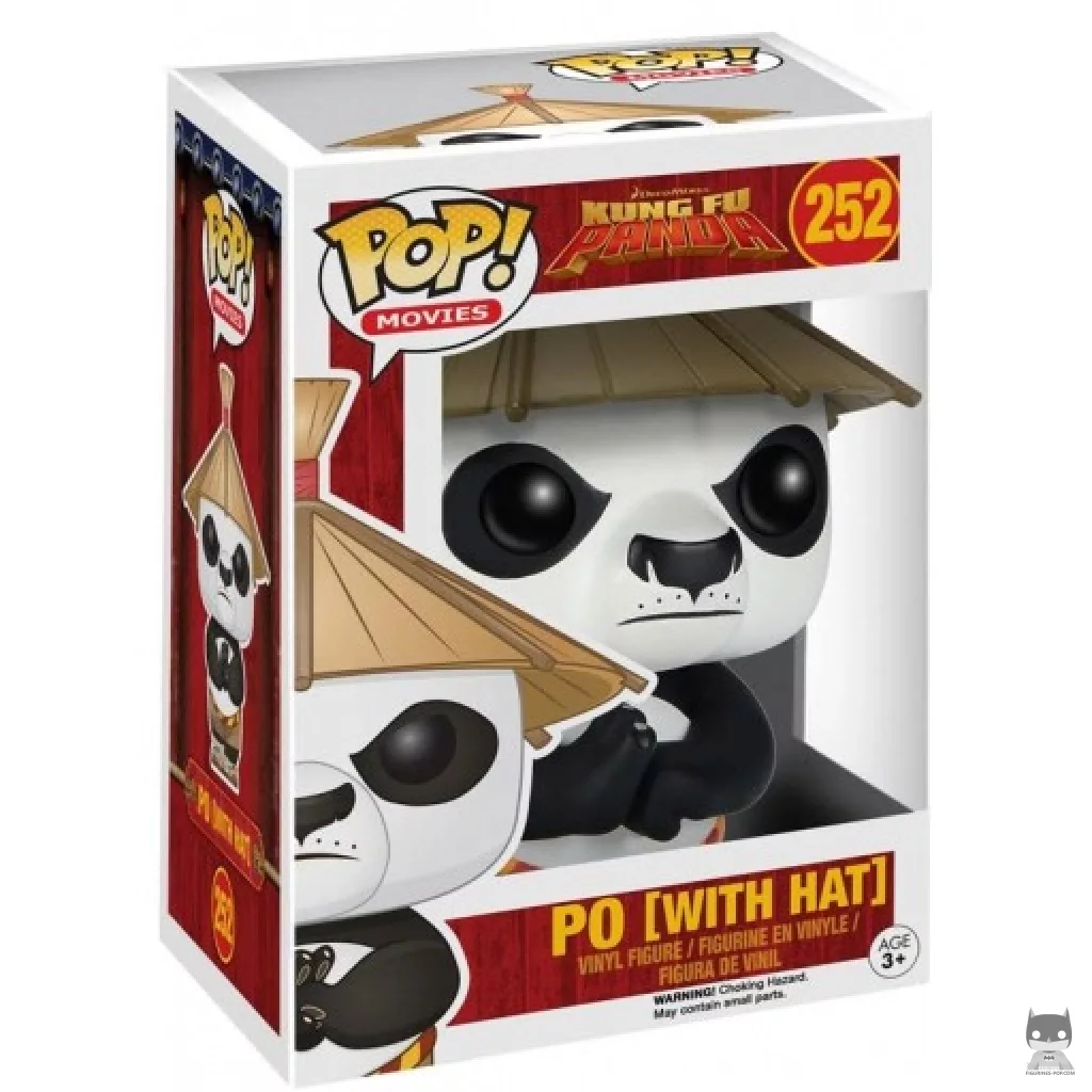 Figura Funko Pop! Po con sombrero en su caja