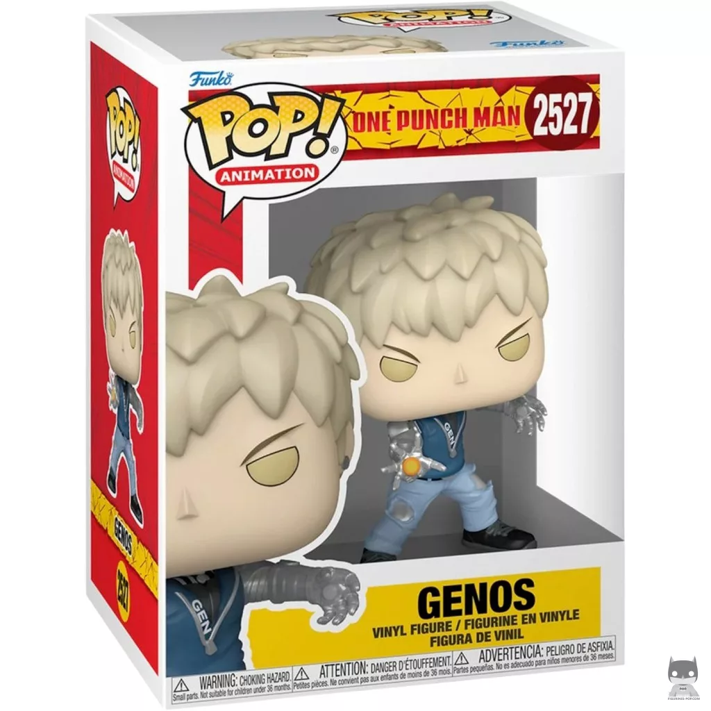 Figura Funko Pop! Genos en su caja