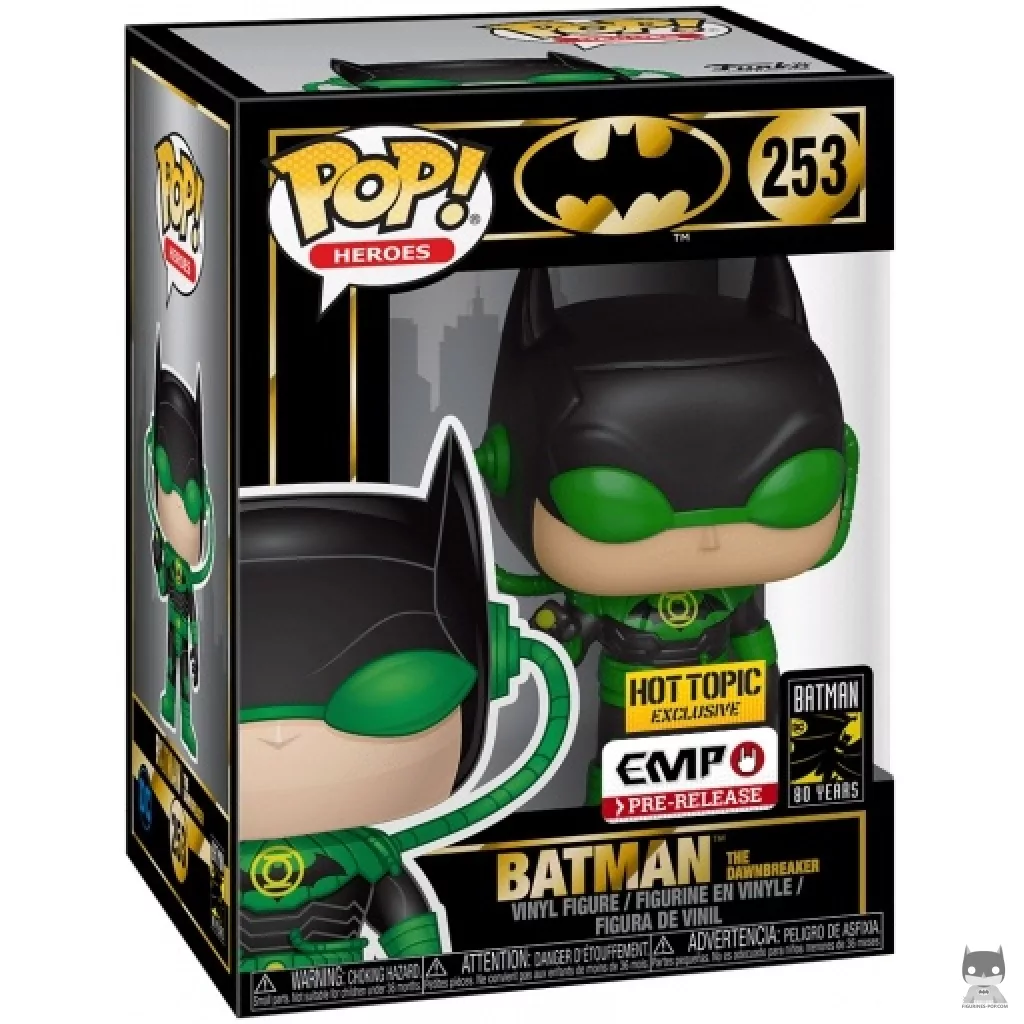 Figura Funko Pop! Batman The Dawnbreaker en su caja