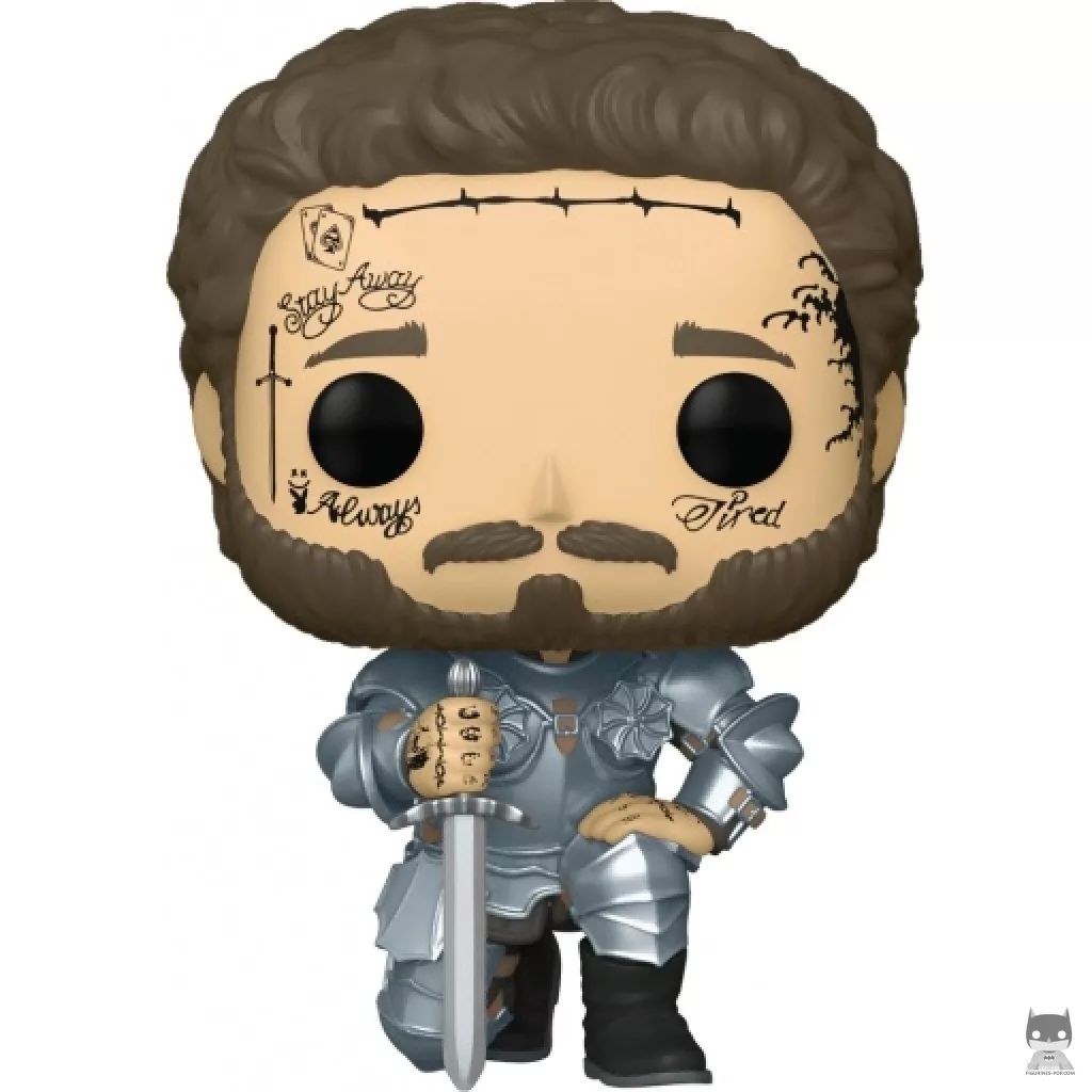 Figura Funko Pop! Post Malone con armadura de caballero (Post Malone)