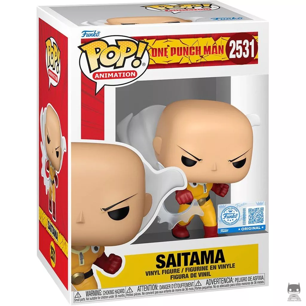 Figura Funko Pop! Saitama en su caja
