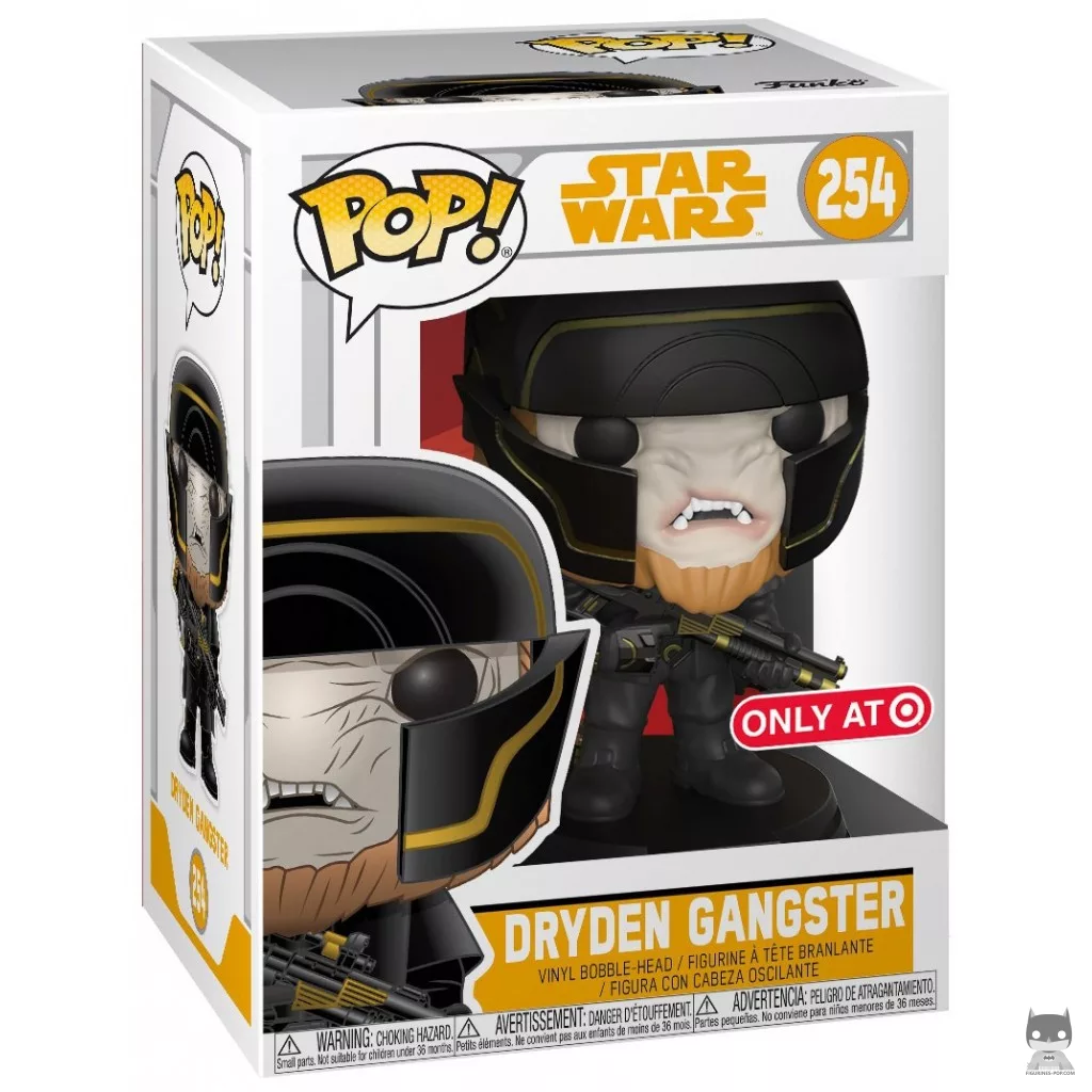 Figura Funko Pop! Gánster de Dryden en su caja