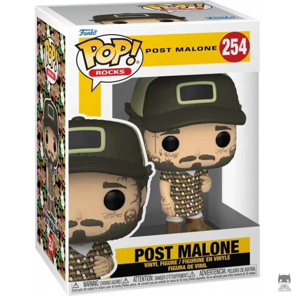 Figura Funko Pop! Post Malone en su caja