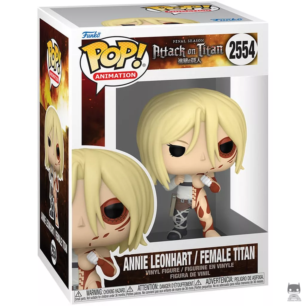 Figura Funko Pop! Annie Leonhart / Titán Hembra (Split) en su caja