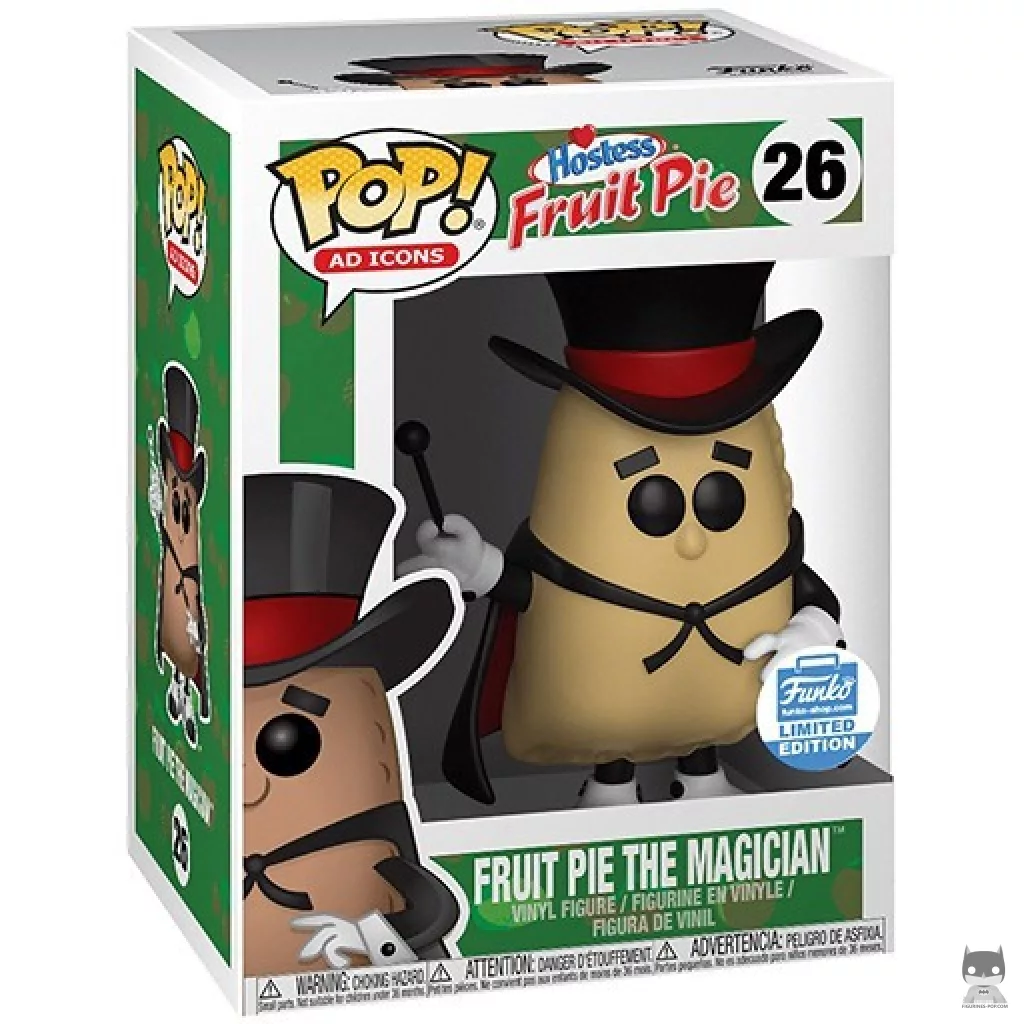 Figura Funko Pop! Fruit Pie Magician en su caja
