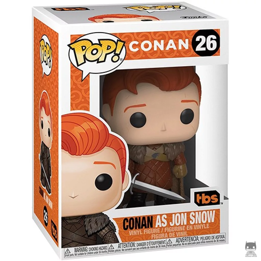 Figura Funko Pop! Conan como Jon Nieve en su caja