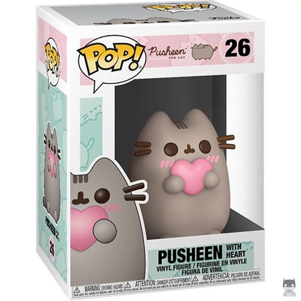 Figura Funko Pop! Pusheen con corazón en su caja