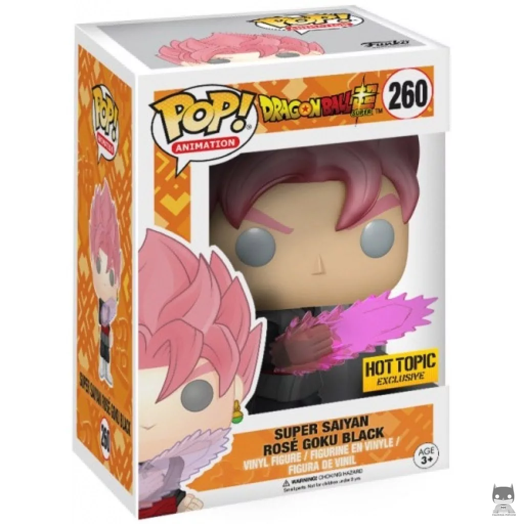 Figura Funko Pop! Goku Black Super Saiyan Rosé en su caja