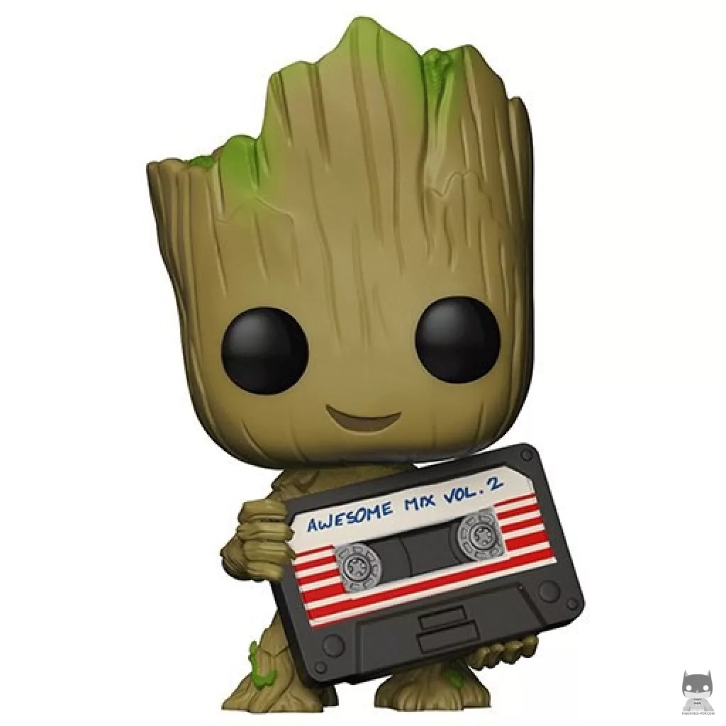 Figura Funko Pop! Groot (con cinta de casete) (Guardianes de la Galaxia Vol. 2)