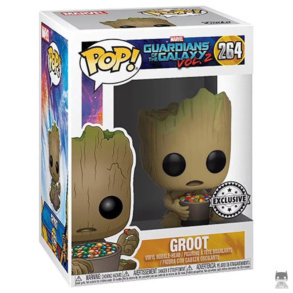 Figura Funko Pop! Groot (con bol de caramelos) en su caja