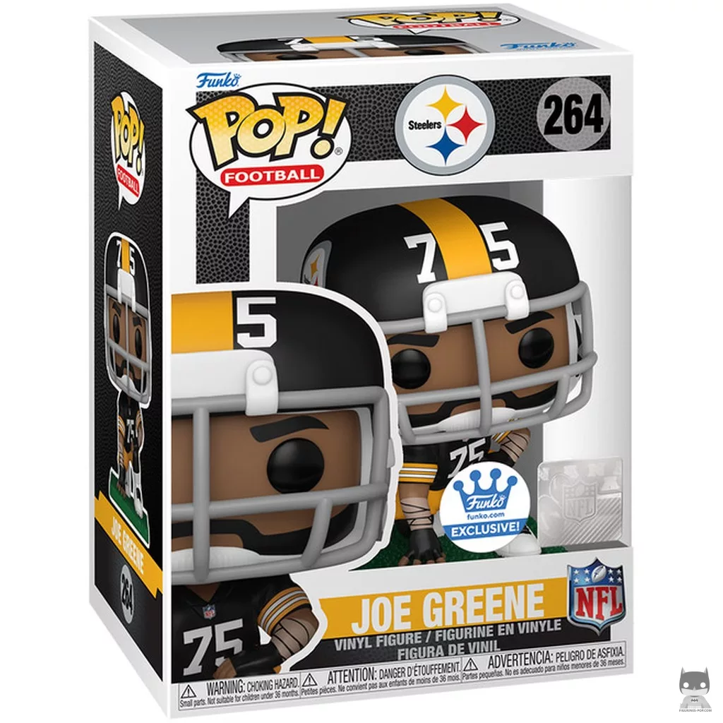 Figura Funko Pop! Joe Greene en su caja