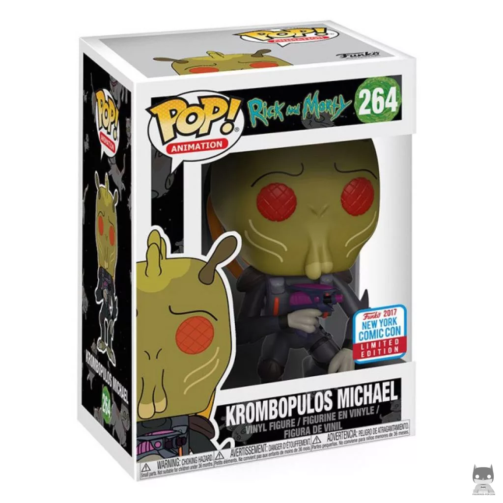 Figura Funko Pop! Krombopulos Michael en su caja