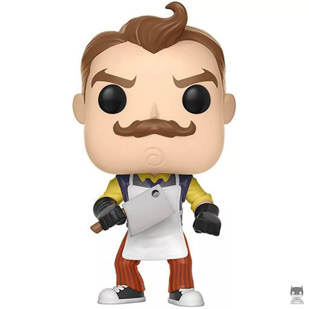 Figura Funko Pop! El Vecino con delantal & cuchillo de carnicero (Hello Neighbor)