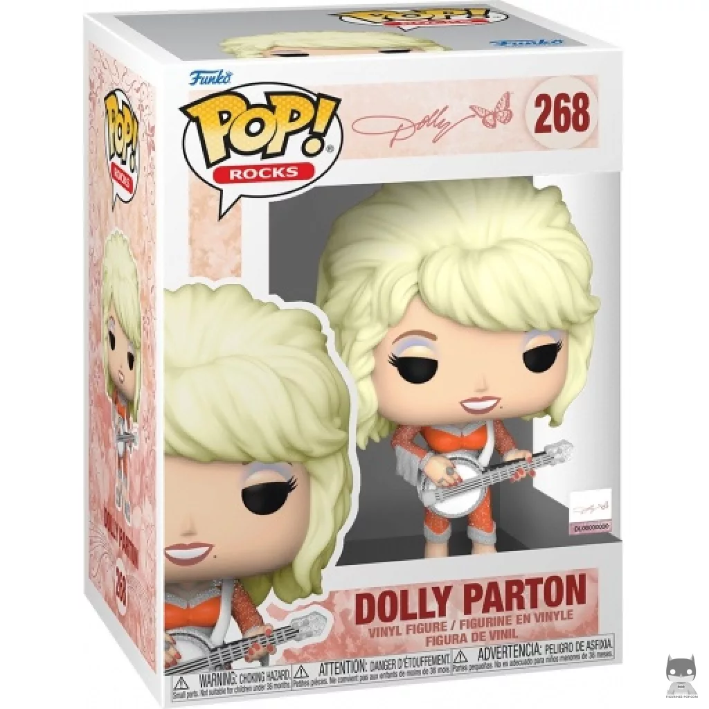 Figura Funko Pop! Dolly Parton (Glastonbury 2014) en su caja