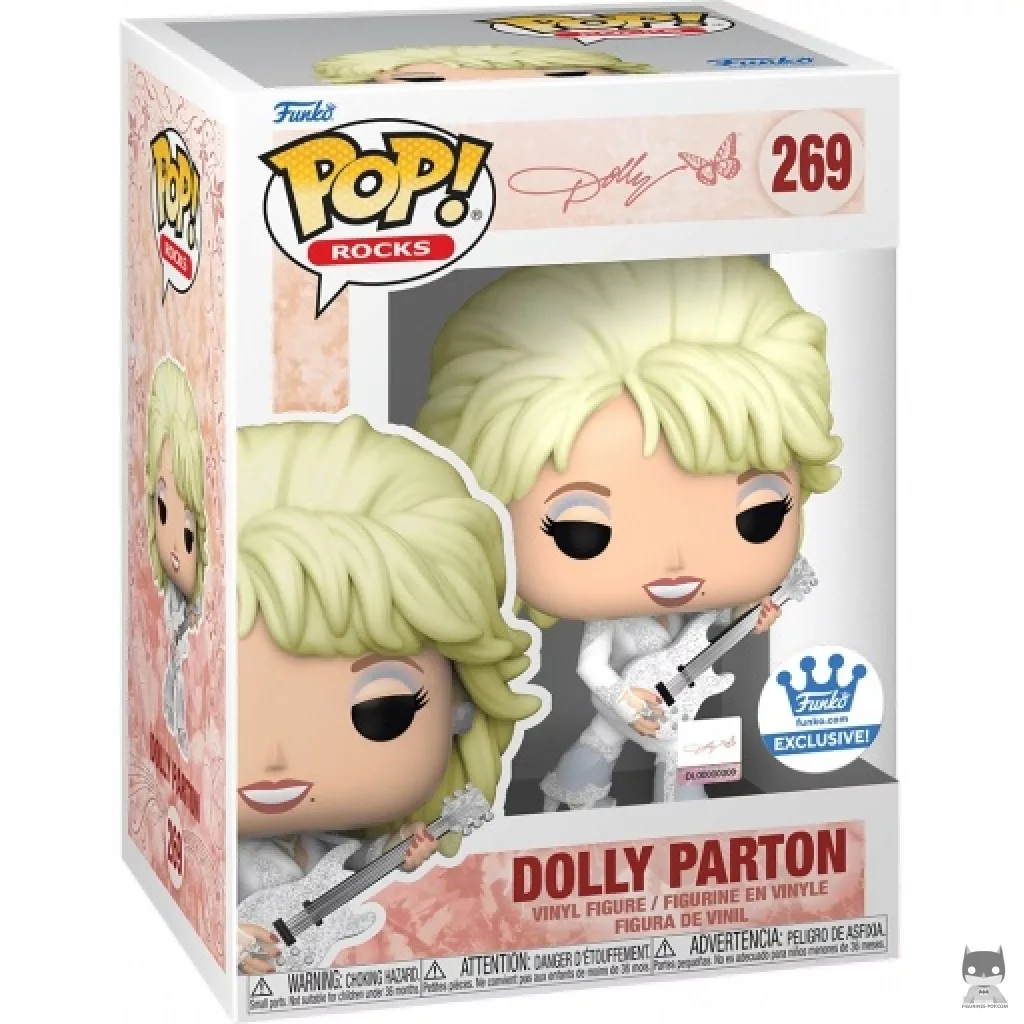 Figura Funko Pop! Dolly Parton en su caja