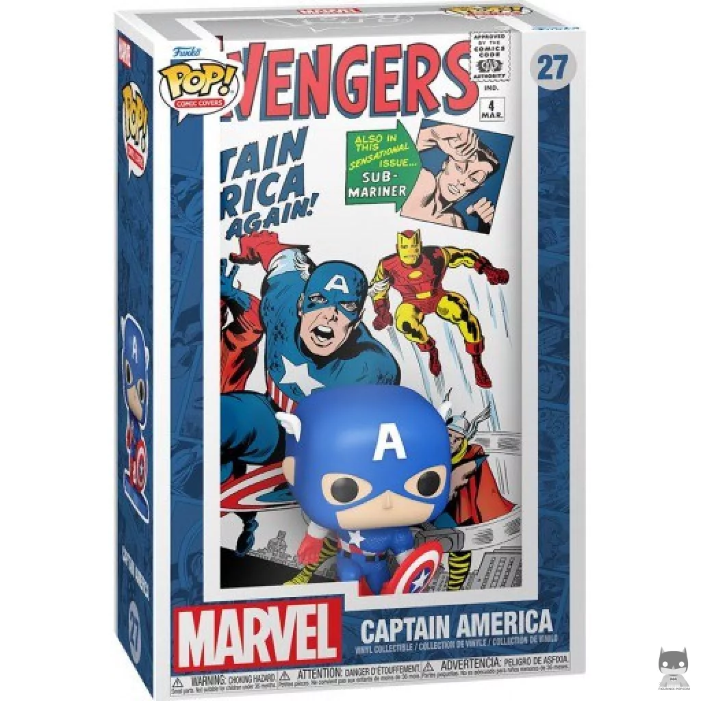 Figura Funko Pop! Capitán América en su caja