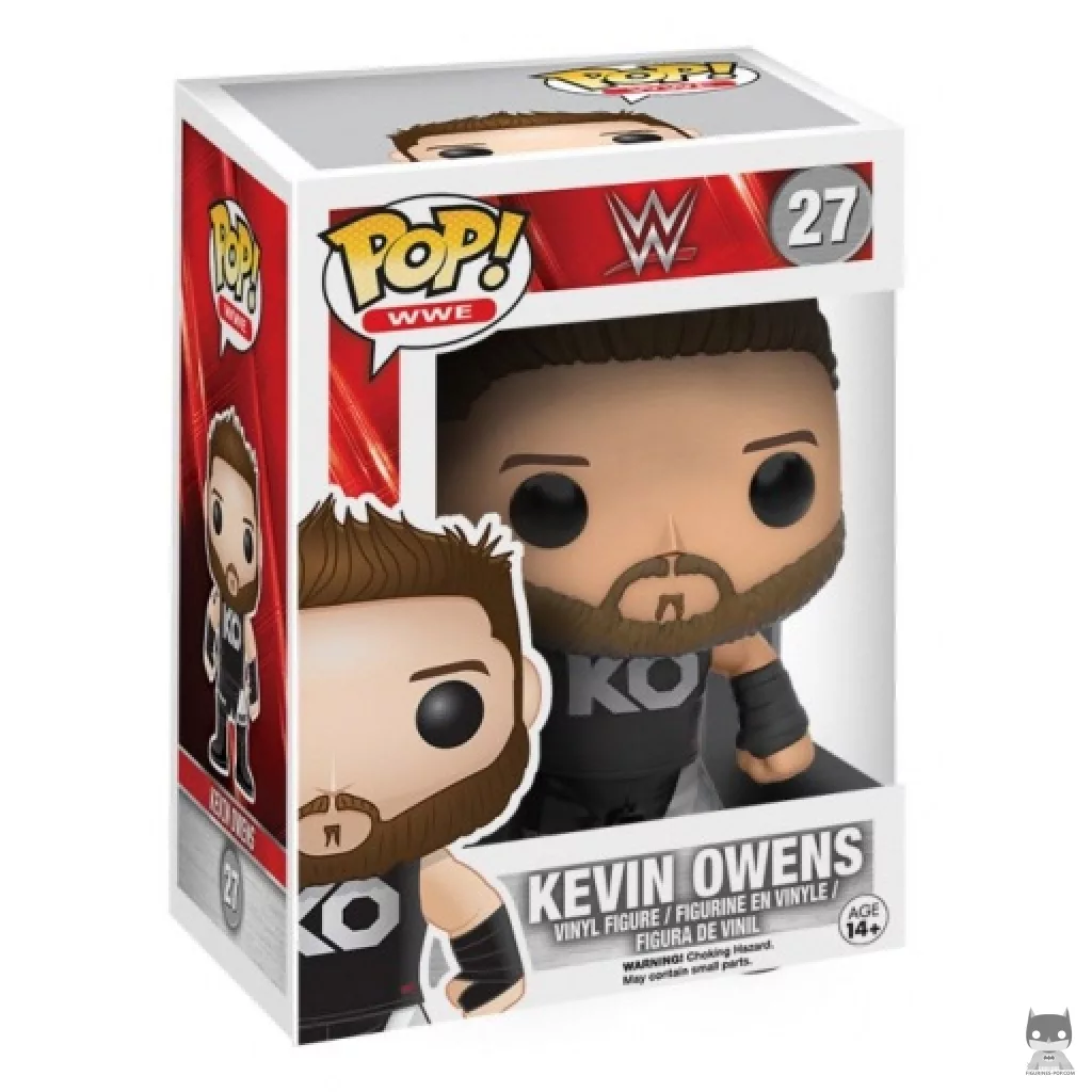 Figura Funko Pop! Kevin Owens en su caja