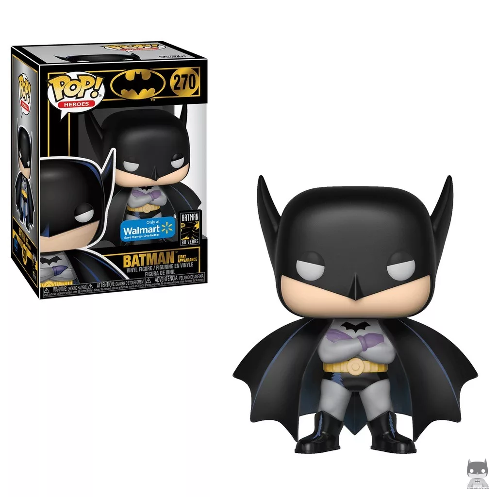 Figura Funko Pop! Batman primera aparición (Light) en su caja