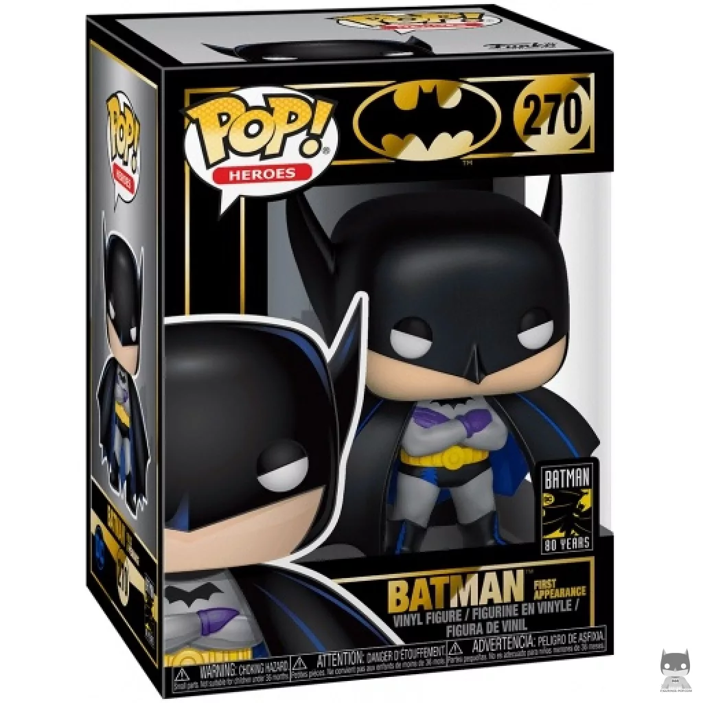 Figura Funko Pop! Batman primera aparición en su caja