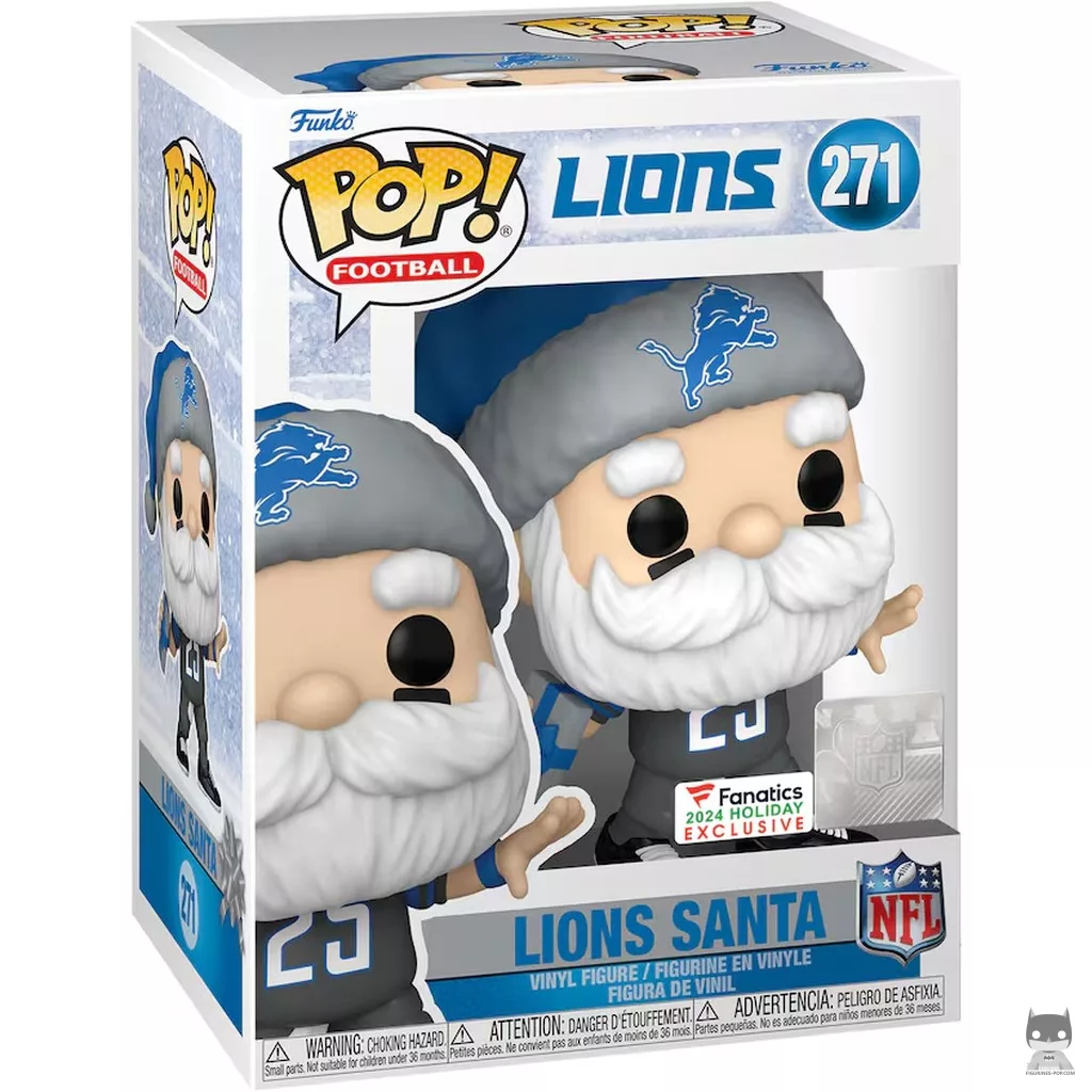 Figura Funko Pop! Papá Noel de los Lions en su caja