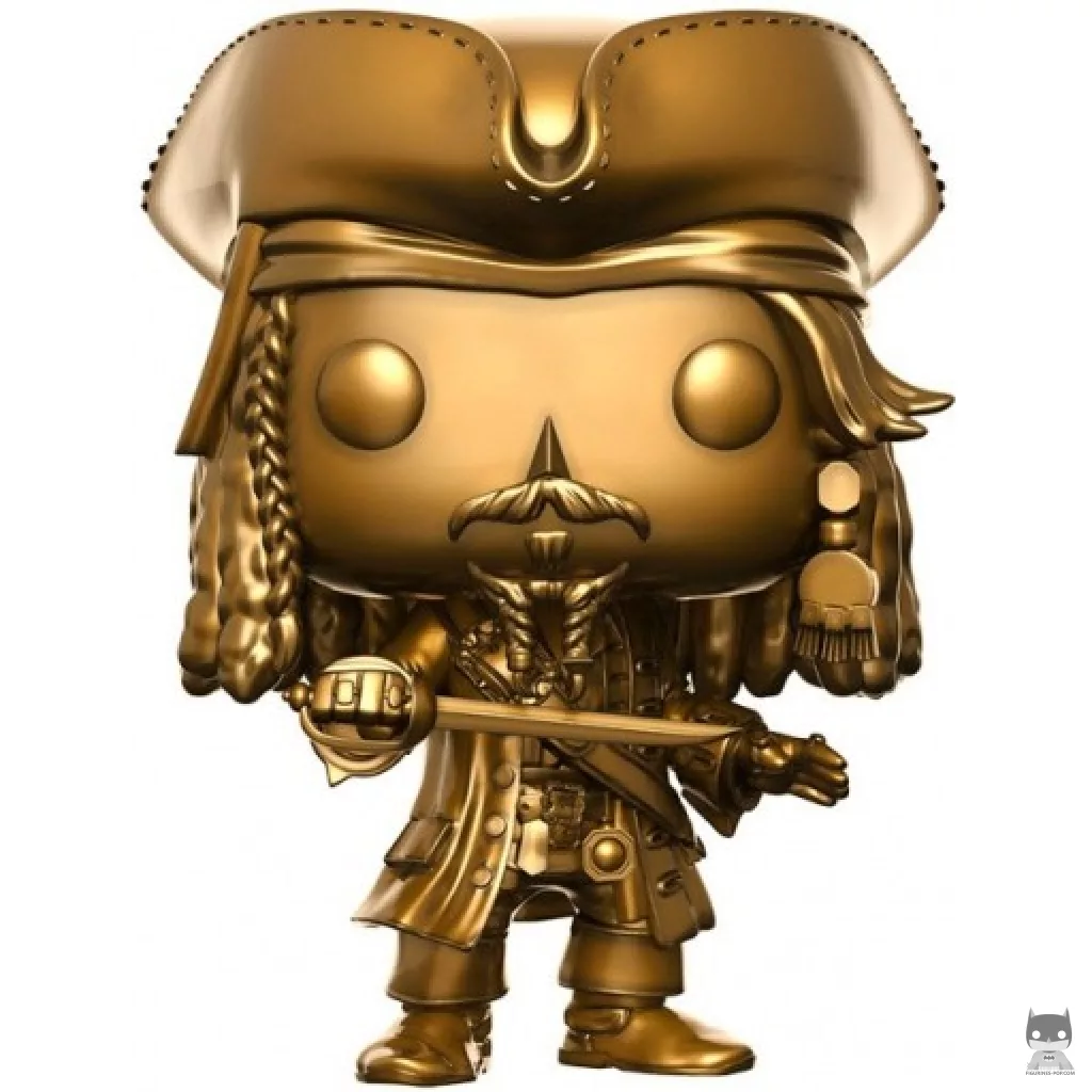 Figura Funko Pop! Capitán Jack Sparrow (Dorado) (Piratas del Caribe)