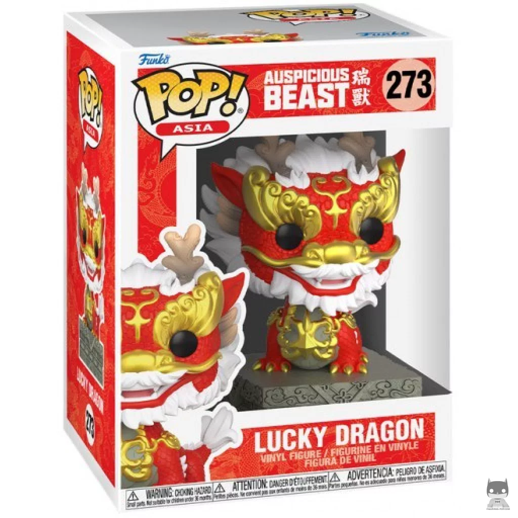 Figura Funko Pop! Dragón de la suerte en su caja