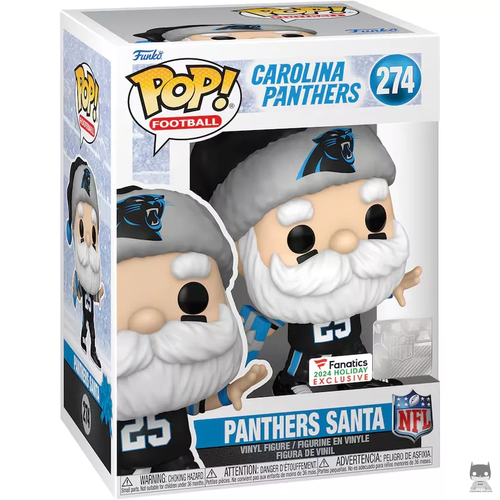 Figura Funko Pop! Papá Noel de los Panthers en su caja