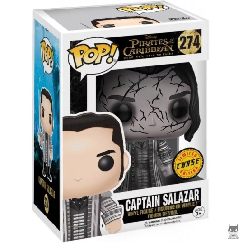 Figura Funko Pop! Capitán Salazar (Chase) en su caja