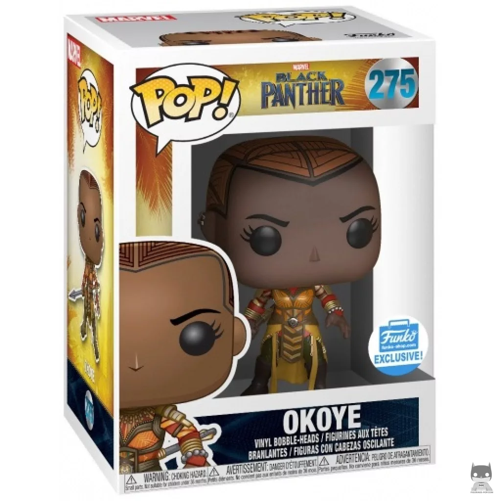 Figura Funko Pop! Okoye en su caja