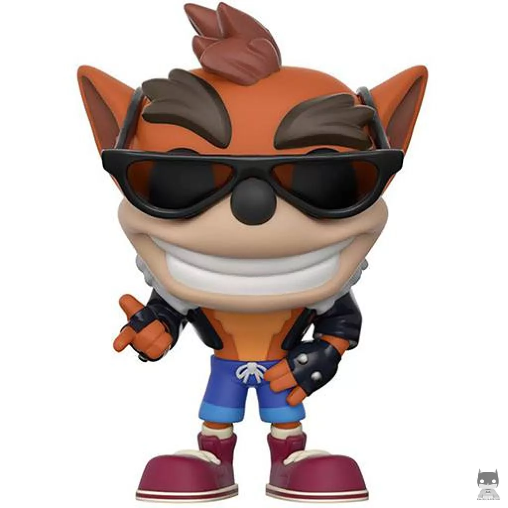 Figura Funko Pop! Crash Bandicoot con atuendo de motero (Crash Bandicoot)