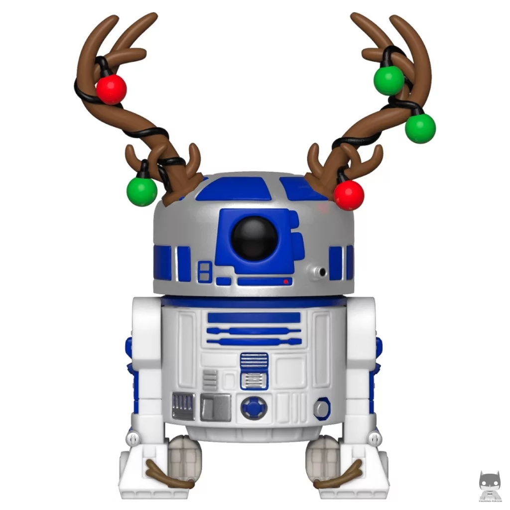 Figura Funko Pop! R2-D2 con cuernos de reno (Star Wars (Navidad))